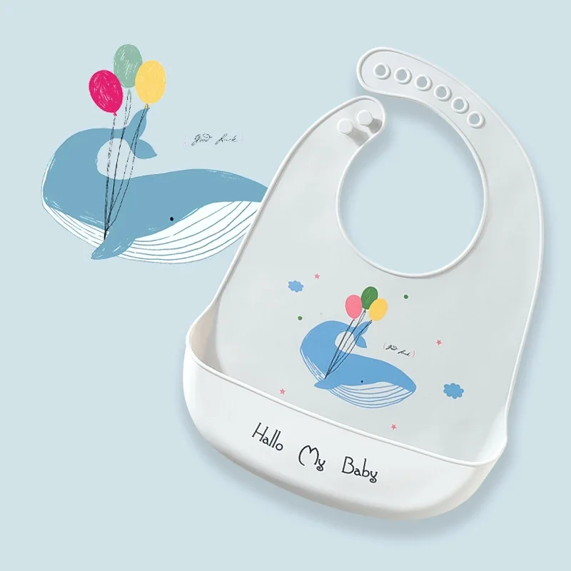 Waterproof Baby Bibs Silicone - Baby Bibs Waterproof Silicone Feeding Adjustable