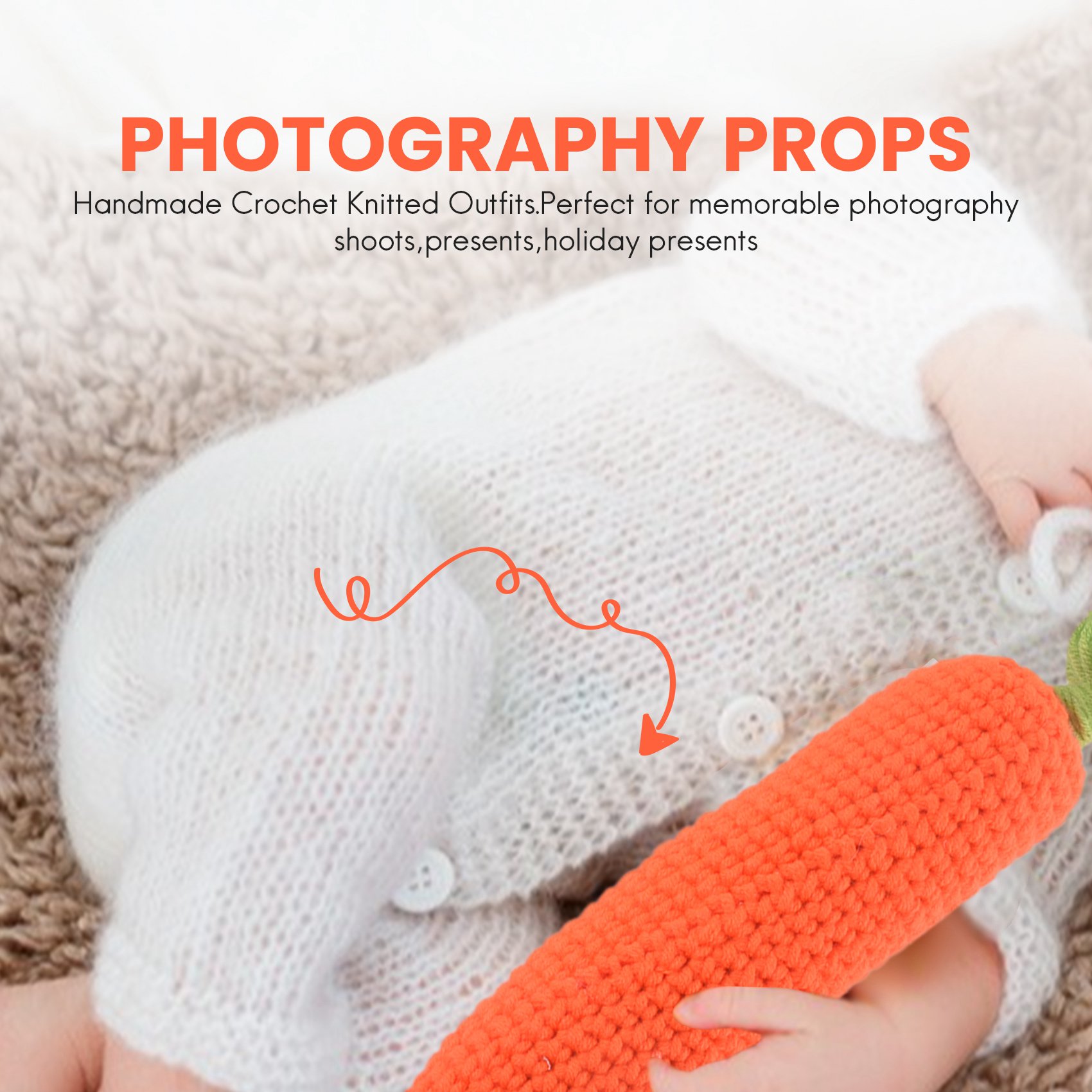 F-3C Newborn Baby Photography  - Infant Photography Props Outfit 评论和价格