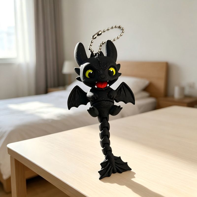 Toothless Keychain 3D Printed  - Baby Gear 评论和价格