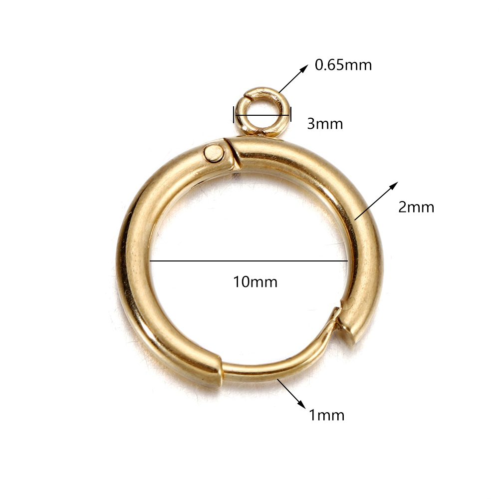 10pcs/lot Stainless Steel Gold - Diapering 评论和价格