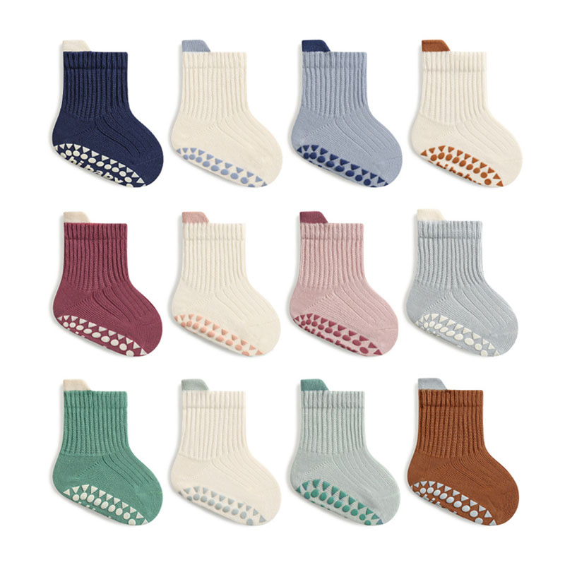 3 Pairs Kids Cotton Socks Boys - Unisex Baby Socks Non Slip 评论和价格