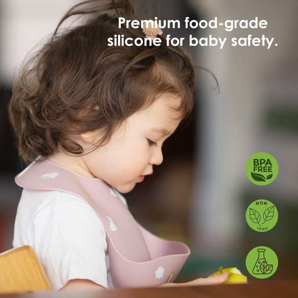 Soft Silicone Baby Bibs Waterp - Waterproof Baby Bibs Silicone 评论和价格