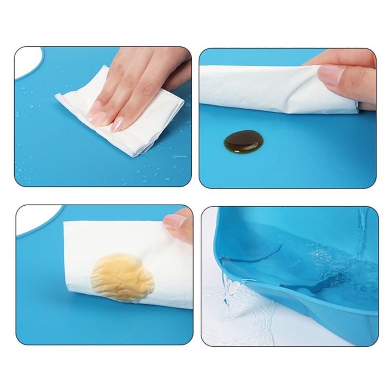 Adults Waterproof Anti-oil Sil - Waterproof Baby Bibs Silicone 评论和价格