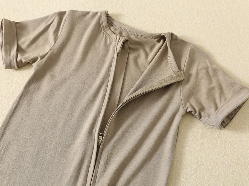 Somenie INS Style Baby Bamboo  - Cotton Baby Onesies Zipper 评论和价格