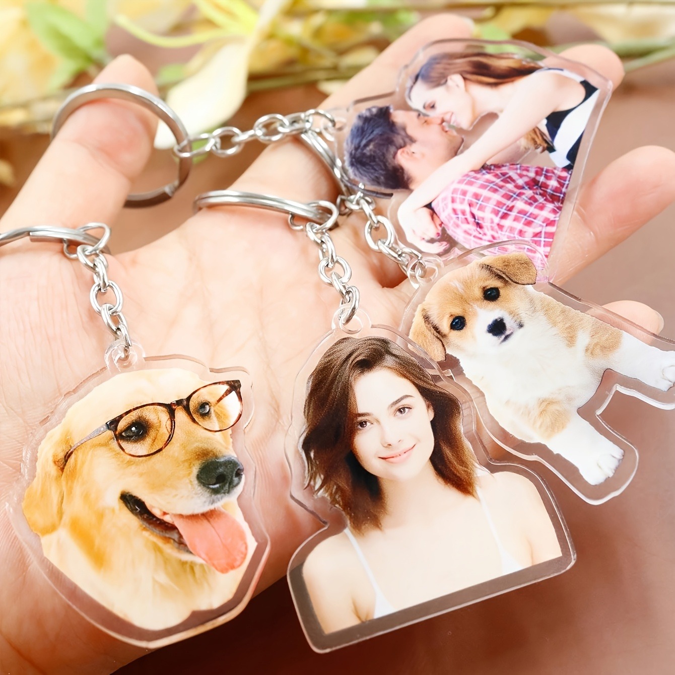 1 Custom Photo Acrylic Keychai - Baby Gear 评论和价格